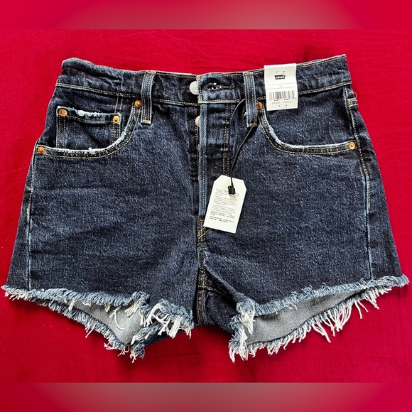 Levi’s 501 high rise shorts size 27 - Picture 4 of 11